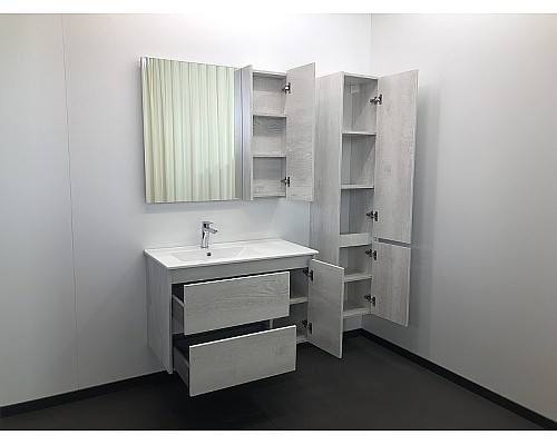 Зеркальный шкаф Comforty Бремен 90 00004142374 Дуб белый