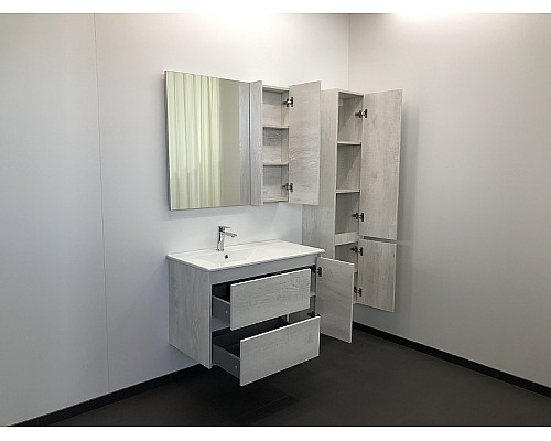 Зеркальный шкаф Comforty Бремен 90 00004142374 Дуб белый