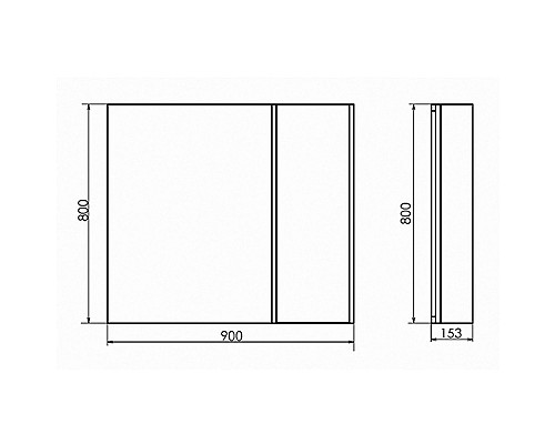 Зеркальный шкаф Comforty Бремен 90 00004142374 Дуб белый