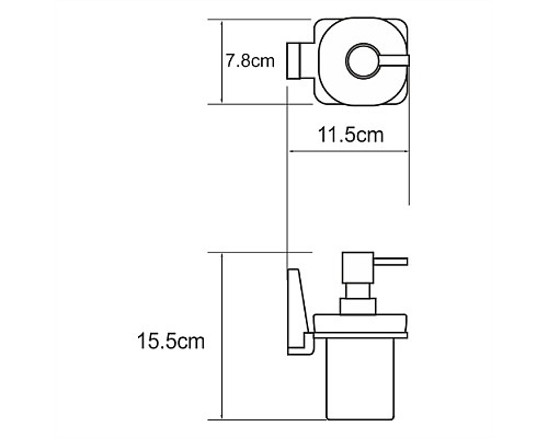 Дозатор для жидкого мыла WasserKRAFT Lopau K-6099 Хром