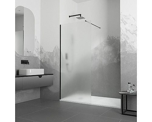 Душевая перегородка RGW Walk In WA-010B 110 351001011-24 Черный -сатинат