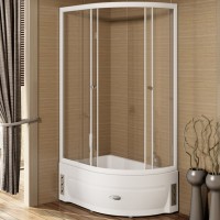 Душевой уголок Radomir 120x80 L с поддоном Белый