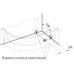 Душевой уголок Radomir 120x80 L с поддоном Белый