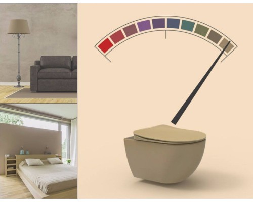 Унитаз Creavit Free FE322-11CM00E-0000 подвесной Капучино матовый без сиденья