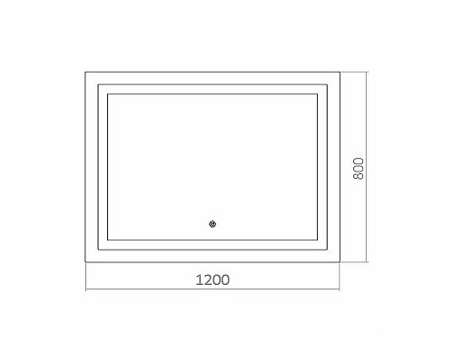 Зеркало Azario Ливия 120 ФР-1758 с подсветкой с сенсорным выключателем