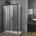 Душевой уголок Vincea Soft 120x90 профиль Черный стекло прозрачное