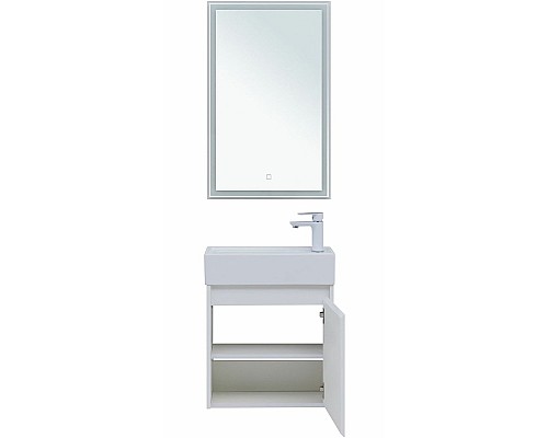 Комплект мебели для ванной Aquanet Nova Lite 50 302531 подвесной Белый глянец