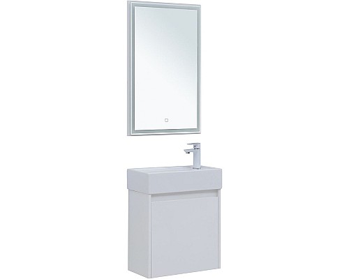 Комплект мебели для ванной Aquanet Nova Lite 50 302531 подвесной Белый глянец