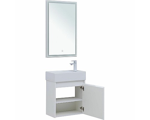 Комплект мебели для ванной Aquanet Nova Lite 50 302531 подвесной Белый глянец
