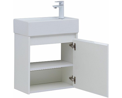 Комплект мебели для ванной Aquanet Nova Lite 50 302531 подвесной Белый глянец