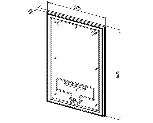 Комплект мебели для ванной Aquanet Nova Lite 50 302531 подвесной Белый глянец