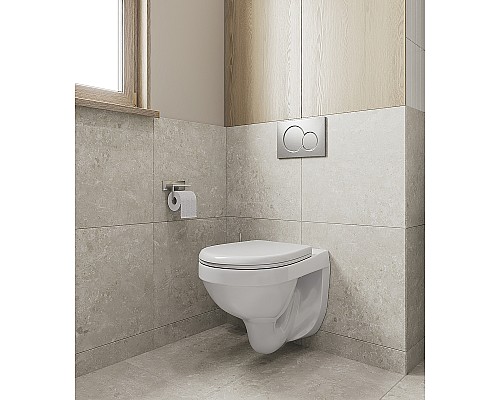 Унитаз Santeri Альфа 1.3256.4.S00.00B.0 подвесной комфорт с сиденьем Микролифт