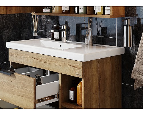 Тумба под раковину Onika Легран 80.13 108047 подвесная Дуб галифакс