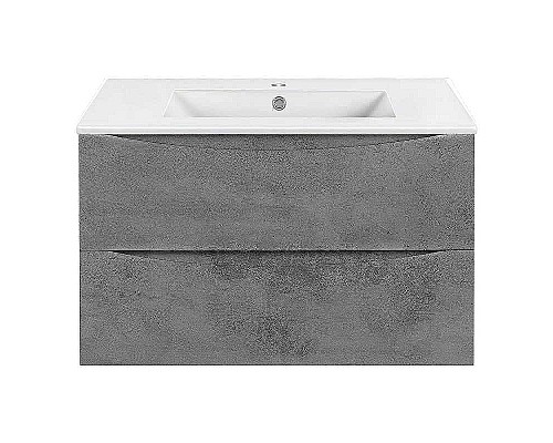 Тумба под раковину Vincea Mia 80 VMC-2MC800BT подвесная Beton