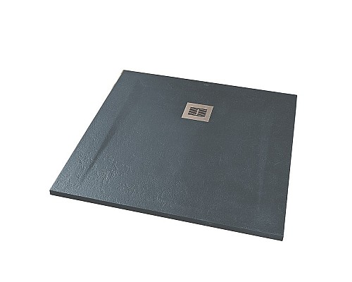 Душевой поддон из искусственного камня Sanitana Rocks 90x90 SP301384384100590 Антрацит Душевой поддон из искусственного камня Sanitana Rocks 90x90 SP301384384100590 Антрацит