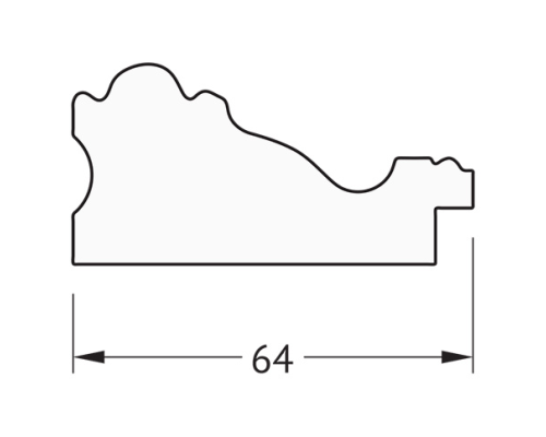 Зеркало Evoform Definite 135х75 BY 3301 в багетной раме - Версаль кракелюр 64 мм