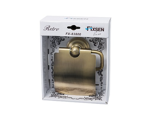 Бумагодержатель FIXSEN Retro с крышкой FX-83810