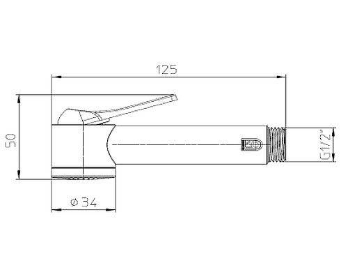 Гигиенический душ Bossini Apice B00920.030 Хром