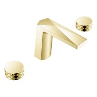 Смеситель врезной на 3отв. Boheme Venturo Matt Gold, ручка DIAMOND