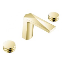 Смеситель врезной на 3отв. Boheme Venturo Matt Gold, ручка DIAMOND