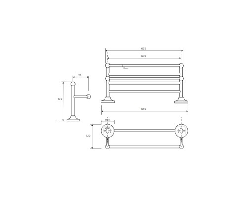 Полочка для полотенец Bemeta 144202098