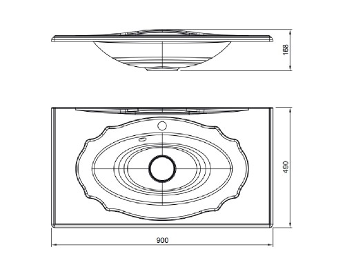 Раковина Florentina Гармония 90 10.030.00900.001 Белая