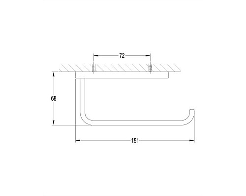 Держатель туалетной бумаги Omnires DARLING черный BLH