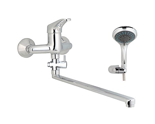 Смеситель для ванны GPD Kalipso MAE24-3 универсальный Хром