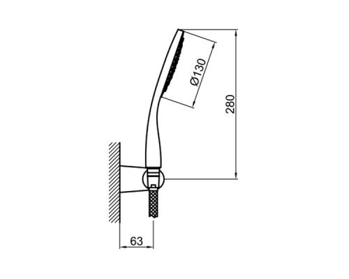 Душевой гарнитур Webert Comfort AC0764015