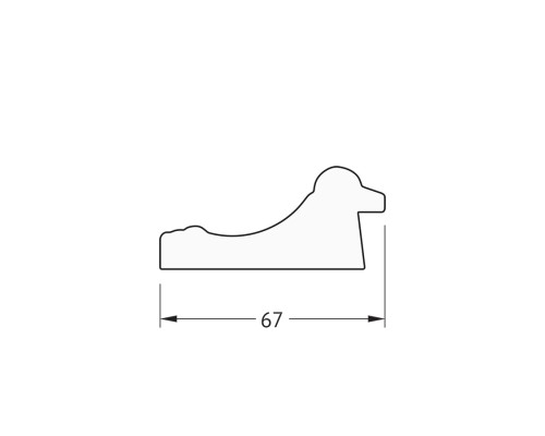 Зеркало Evoform Definite 52х42 BY 1353 в багетной раме - Состаренное золото 67 мм
