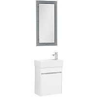 Комплект мебели для ванной Aquanet Лидс 50 240480 подвесной Белый