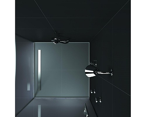 Душевой лоток BERGES В1 Keramik 400 матовый хром боковой