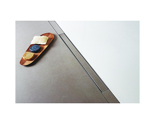 Душевой лоток BERGES В1 Keramik 400 матовый хром боковой