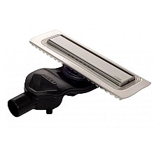 Душевой лоток BERGES В1 Keramik 400 матовый хром боковой