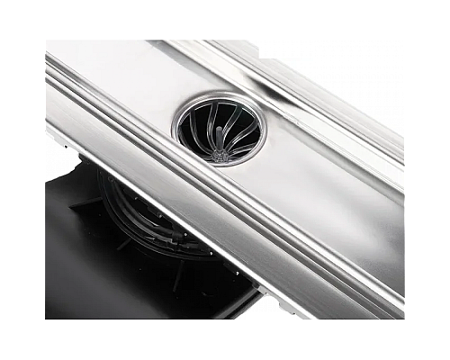 Душевой лоток BERGES В1 Keramik 400 матовый хром боковой