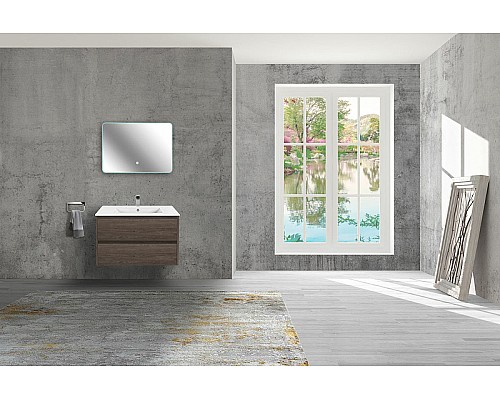 Тумба под раковину Vincea Gio 80 VMC-2G800RO подвесная R.Oak