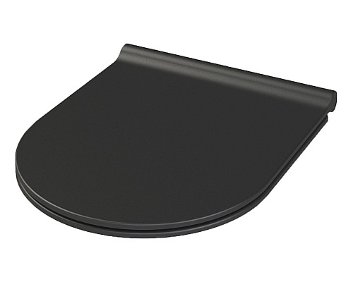 Крышка для унитаза Boheme Nero Slim черная матовая