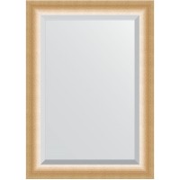 Зеркало Evoform Exclusive 106х76 BY 1201 с фацетом в багетной раме - Травленое золото 87 мм