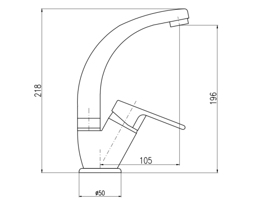Смеситель для раковины Rav Slezak Colorado CO106.5/2 Хром