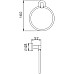 Кольцо для полотенец Haiba HB1704 Хром