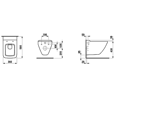 Чаша Laufen Palace 8.2070.0.000.000.1