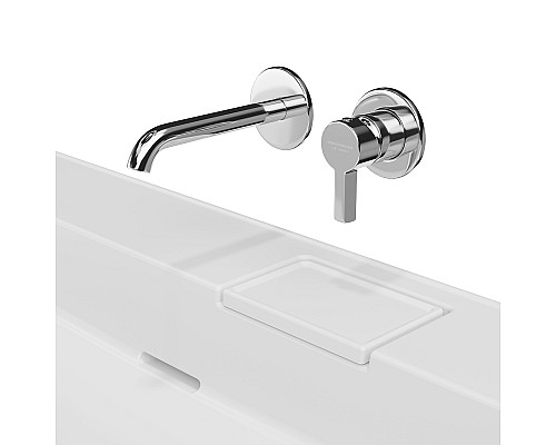 Раковина Kerama Marazzi LOGICA подвесная без отверстий 90, белая глянцевая