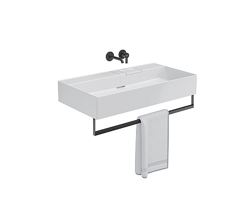 Раковина Kerama Marazzi LOGICA подвесная без отверстий 90, белая глянцевая