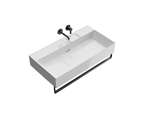 Раковина Kerama Marazzi LOGICA подвесная без отверстий 90, белая глянцевая