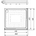 Акриловый поддон для душа Radomir 100x90x16 R 1-11-0-2-0-121 Белый