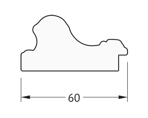 Зеркало Evoform Definite 145х55 BY 3107 в багетной раме - Бронзовые бусы на дереве 60 мм