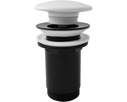 Донный клапан Rav Slezak MD0485CMAT click-clack Черный матовый