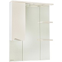 Зеркало со шкафом Bellezza Эйфория 80 L 4619113002076 с подсветкой Бежевое