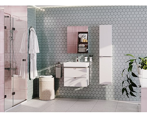 Зеркальный шкаф Aquaton Скай 55 1A238402SY010 Белый Зеркальный шкаф Aquaton Скай 55 1A238402SY010 Белый