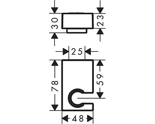 Держатель для ручного душа Hansgrohe Porter E 28387140